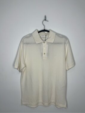 Saint Laurent Cassandre Polo Shirt Natural White Men’s Small